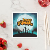Prettig Halloween Spelonkende Zombie Feest Servet (Insitu)