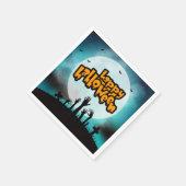 Prettig Halloween Spelonkende Zombie Feest Servet (Hoek)