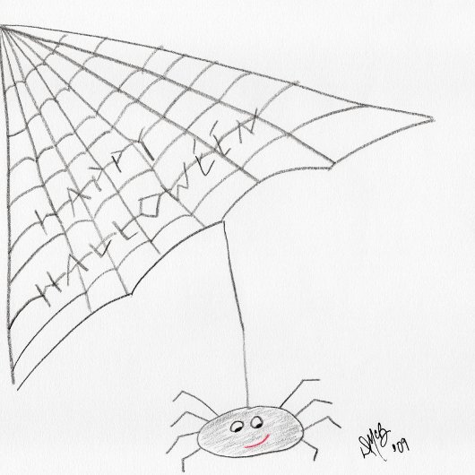 Prettig Halloween - Spinnenkaart Kaart