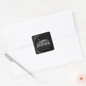 Prettig Halloween Spinnenweb Bedankt Vierkante Sticker (Envelop)