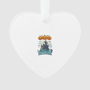 Prettig Halloween Spoken Kasteel Pompoenen Geesten Ornament