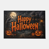 Prettig Halloween Spokenhuis Deurmat (Voorkant)