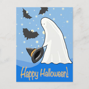 Prettig Halloween spook en vleermuizen Feestdagenkaart