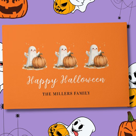 Prettig Halloween Spook Pompoen Deurmat