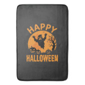Prettig Halloween Spook Pompoen Vector Design Badmat (Voorkant Verticaal)