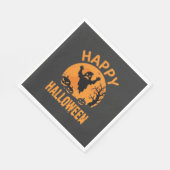 Prettig Halloween Spook Pompoen Vector Ontwerp Servet (Hoek)