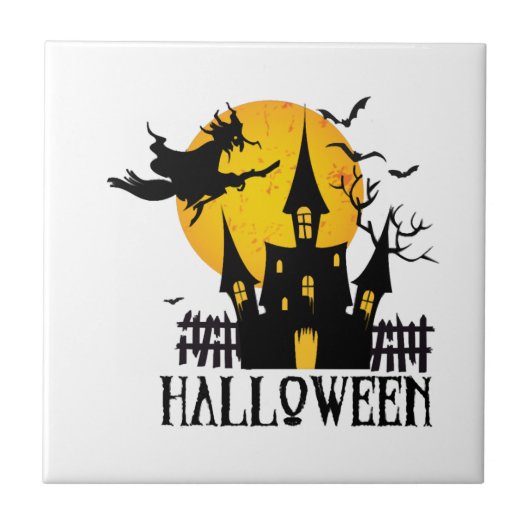 Prettig Halloween Tegeltje (Voorkant)