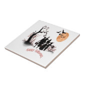 Prettig Halloween Tegeltje (Zijkant)