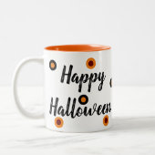 Prettig Halloween :-) Tweekleurige Koffiemok (Links)