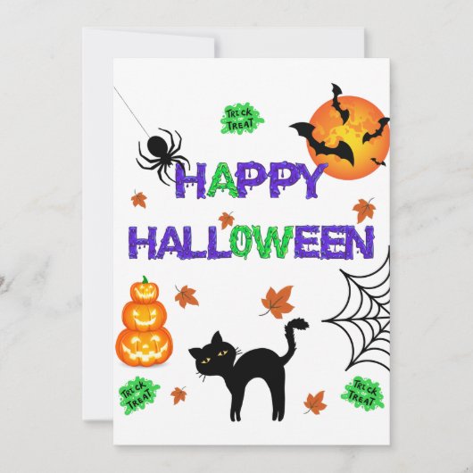 Prettig Halloween uitnodiging (Voorkant)