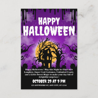 Prettig Halloween uitnodigingskaart Kaart