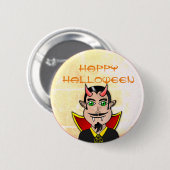 Prettig Halloween / vampier Ronde Button 5,7 Cm (Voorkant /achterkant)