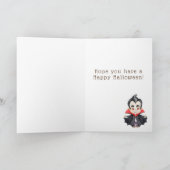 Prettig Halloween - Vampierkaart Kaart (Binnen)