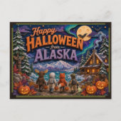 Prettig Halloween van Alaska Kids Briefkaart (Voorkant)