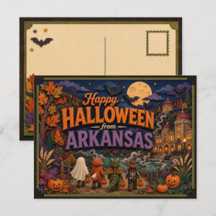 Prettig Halloween van Arkansas Kids Briefkaart