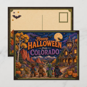 Prettig Halloween van Colorado Kids Briefkaart