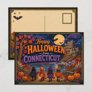 Prettig Halloween van Connecticut Kids Briefkaart