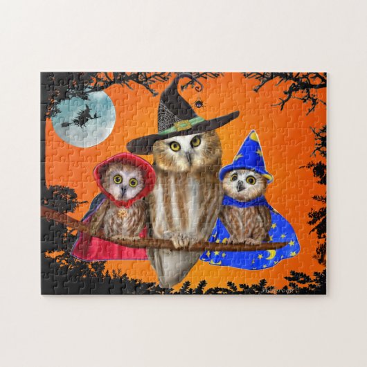 PRETTIG HALLOWEEN VAN DE UIL VAN ONZE TIJD! LEGPUZZEL (Horizontaal)