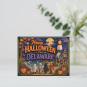 Prettig Halloween van Delaware Kinderen Briefkaart (Staand voorkant)