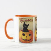 Prettig Halloween van Ellen Clapsaddle, Vintage Ka Mok (Links)