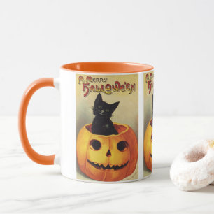 Prettig Halloween van Ellen Clapsaddle, Vintage Ka Mok