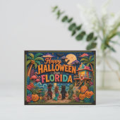 Prettig Halloween van Floridavriendjes Briefkaart (Staand voorkant)