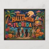 Prettig Halloween van Floridavriendjes Briefkaart (Voorkant)