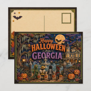 Prettig Halloween van Georgia Kids Briefkaart
