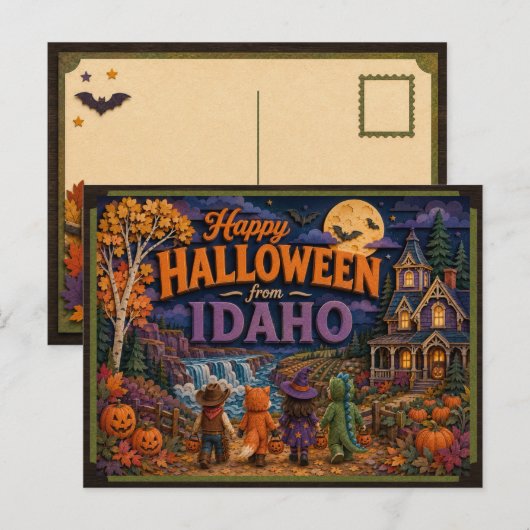 Prettig Halloween van Idaho Kids Briefkaart (Voorkant / Achterkant)