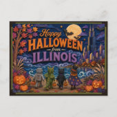 Prettig Halloween van Illinois Kids Briefkaart (Voorkant)