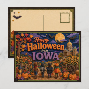 Prettig Halloween van Iowa Kids Briefkaart