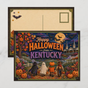 Prettig Halloween van Kentucky Kids Briefkaart