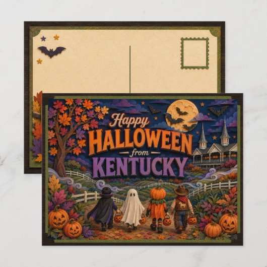 Prettig Halloween van Kentucky Kids Briefkaart (Voorkant / Achterkant)