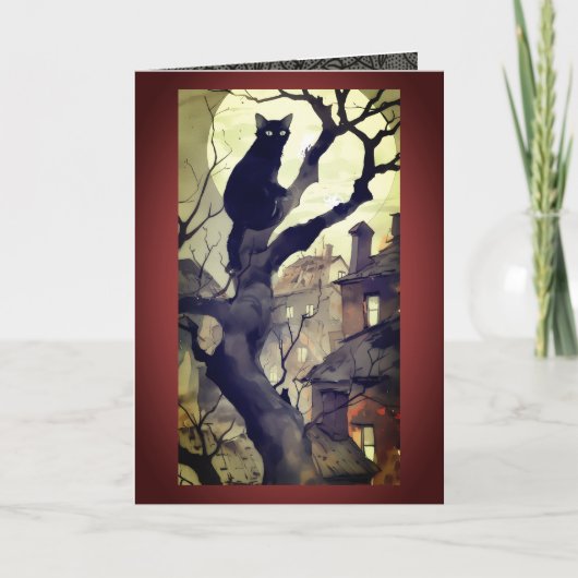 Prettig Halloween van Kitty Card Kaart (Voorkant)