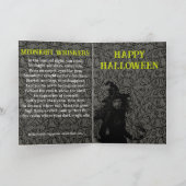 Prettig Halloween van Kitty Card Kaart (Binnen)
