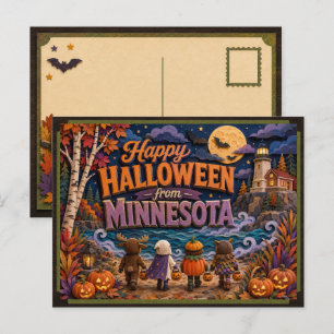 Prettig Halloween van Minnesota Kids Briefkaart