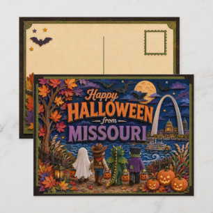 Prettig Halloween van Missouri Kids Briefkaart