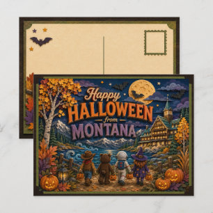 Prettig Halloween van Montana Kids Briefkaart