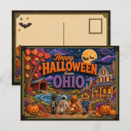 Prettig Halloween van Ohio Kids Briefkaart