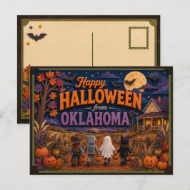 Prettig Halloween van Oklahoma Kids Briefkaart