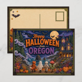 Prettig Halloween van Oregon Kids Briefkaart