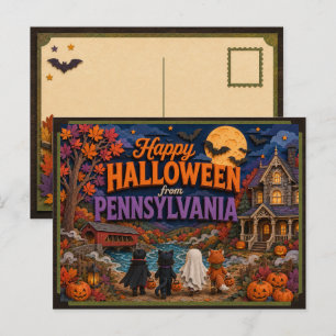 Prettig Halloween van Pennsylvania Kids Briefkaart