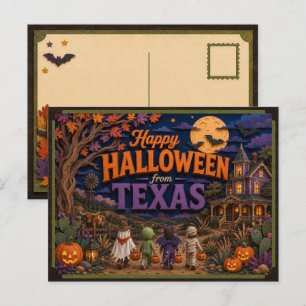 Prettig Halloween van Texas Kids Briefkaart