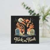 Prettig Halloween van uw grappige kerkhof! (Staand voorkant)