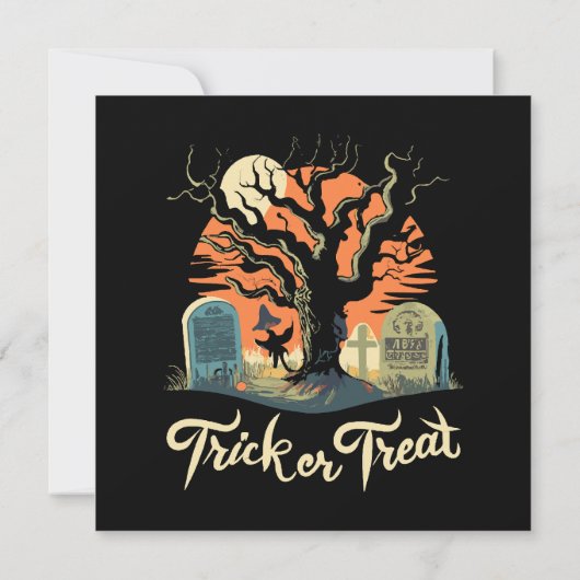 Prettig Halloween van uw grappige kerkhof! (Achterkant)