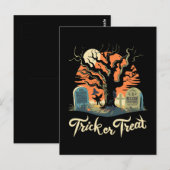 Prettig Halloween van uw grappige kerkhof! Briefkaart (Voorkant / Achterkant)