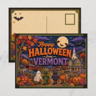 Prettig Halloween van Vermont Kids Briefkaart