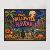 Prettig Halloween vanuit Hawaï Kinderen Briefkaart (Voorkant)