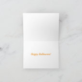 Prettig Halloween Verschrikkelijke Kat Halloween K Bedankkaart (Binnen)