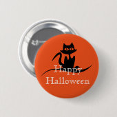 Prettig Halloween Verschrikkelijke Kat Ronde Button 5,7 Cm (Voorkant /achterkant)